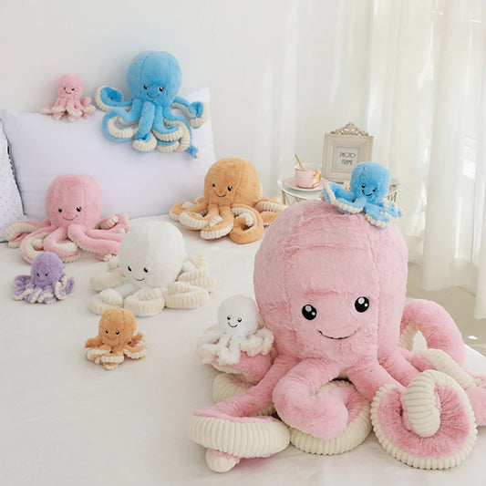 2 Sizes Cute Toy Octopus Plush animals Toys PP Cotton Stuffed Animals Doll For Children Girls Home Decoration Birthday Gifts